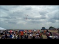 US Navy Blue Angels vs US Air Force F22 Raptor at 2014 Chicago Air & Water Show