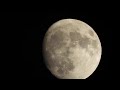 Almost full moon from my roof (4K)