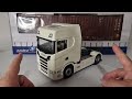 solido truck edition scania 580s v8 highline semi and container trailer 1/24 scale diecast model