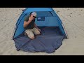 Amazing Beach Tent Sun Shelter Set Up Video  from Amazon