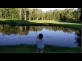 Kirke, over the water on #3 at Gogebic Country Club