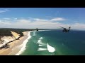 Black Hawk Formation Cockpit Coastal to Rainbow Beach