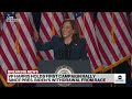 Kamala Harris holds 1st campaign rally since Biden's withdrawal