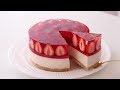 The Best No-Bake Strawberry Cheesecake＊No Egg & No Oven｜HidaMari Cooking