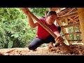 Process of carrying bamboo houses out of landslide areas - Lý Thị Viện