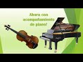 Como tocar Cumpleaños feliz en Violín? en tono de Sol mayor y acompañamiento de Piano