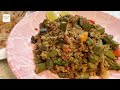 Healthy Recipe Tandoori Qeema & Bhindi / ladyfinger/ okra || Kitchidoo
