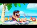a relaxing beachday with nintendo music