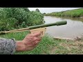How to make a slingshot that shoots steel balls from bamboo. Slingshot bamboo