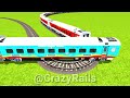 TWO TRAINS VS MOST DANGEROUS SINGLE 360° DEGREE CIRCLE RAILWAY ▶️ Train Simulator | CrazyRails