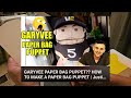 How to make a JEFFY PAPER BAG PUPPET! SML puppet Tutorial