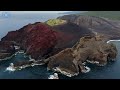 [4K 60FPS] Flying Over the Azores Islands - 1HR Ambient Aerial Film + Soothing Music & Ocean Sounds