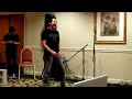 Johnny Yong Bosch breaks bricks