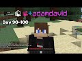 I survived 100 Days on Donut SMP