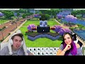 Sims Build VS Challenge w/ LaurenzSide! (Panda Edition)