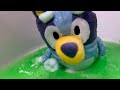 Baby Bluey and Bingo Play in Slime and Learn about Colors | Preschool Toddler Learning Video