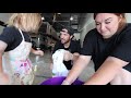 Adley & Niko Learn to Tie-Dye 🎨  Making Rainbow clothes at Dads work with Spacestation Gaming crew