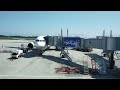 これ大丈夫?! 広島空港名物の180度旋回で着陸するANAのB767 Hiroshima Airport landing 180 degree turn