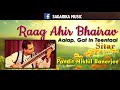 Raag Ahir Bhairav | Pt Nikhil Banerjee | Sitar | Sagarika Classical