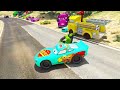 Crazy Track - Race All Disney Cars Lightning McQueen & Monster Trucks Mcqueen The King and Friends