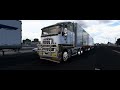 ATS 1.50 4K | Del Rio TX To Dallas TX | Kenworth K200 & FTE B-Double Reefer Trailer #scssoftware