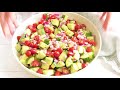 How to Make Easy Cucumber Tomato Salad | The Stay At Home Chef