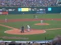 Lester's first pitch back