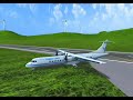 Turbo Lines flight 343 Landing animation