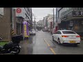 [4K Rain Walk] 폭우 내리는 빗소리 들으면서 천안 두정동 골목골목 랜선여행 | 빗소리 ASMR, 수면유도, 불면증해소, 마음진정, 집중력향상, 휴식과힐링