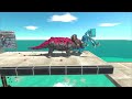 Try to Avoid Many Spikes and Attack Fire Dragon - Animal Revolt Battle Simulator