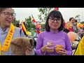 Diễu Hành Xe Hoa Mừng Đại Lễ Phật Đản Chùa Châu Thới Dĩ An Bình Dương - Đội Nghi Lễ Đẹp Tuyệt