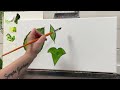 EASY! HOW TO PAINT LEAVES 🍃 step by step painting tutorial in Acrylic