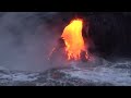 Hawaii: Lava flow and ocean entry
