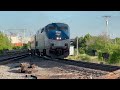 Amtrak 685 meets with Amtrak 688 at Portland, ME featuring AMTK #90406!!!!