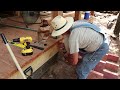 How to Lay Out , Cut and Install Porch Steps, Paradise Point - Ep 21