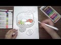 Cesta para colorir de ovos coloridos episódio 1