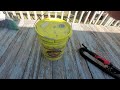 Using the Harbor Freight variable speed drywall sander to sand my deck