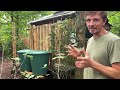 Making A Luxurious Outdoor Shower System For My Off-grid Cabin In The Woods! 🚿🌧️