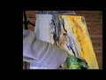 Abstract Painting Demo Abstrakt: Gesso/Strukturpaste/Tusche