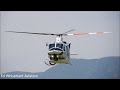 SUBARU BELL 412EXP San Bernardino County Sheriff Arrival & Departure Pasadena CA. Rose Bowl N328SB