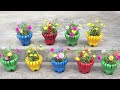 Make Beautiful Flower Baskets From Discarded Plastic Bottles | How to Grow portulaca