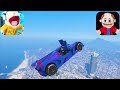 Jeffy Jumps SPIDERMAN Cars Across ENTIRE MAP in GTA 5!