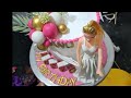 Barbie Doll Cake Design | Beautiful Pink Barbie Cake With Balloons | Doll Cake