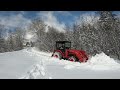 Kubota L2501.  moves snow, then moves more snow... March 3 snow storm