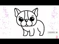 Drawing A Cute Dog Tutorial Step-By-Step Guide Tutorial For Kids Coloring Drawing Easy