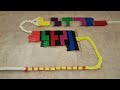 30 Minutes of dominoes falling with NO MUSIC - Domino ASMR