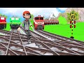 電車アニメ | Railway Crossing | 電車アニメ |railroad crossing fumikiri train #3