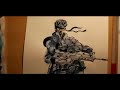 Metal Gear Solid. Drawing SNAKE [FREDIBOU]