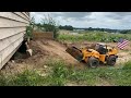rc toprace loader and huina excavator