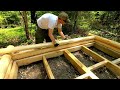 Start to Finish Remote Log Cabin Build - Solo - Canadian Wilderness - Moss Roof